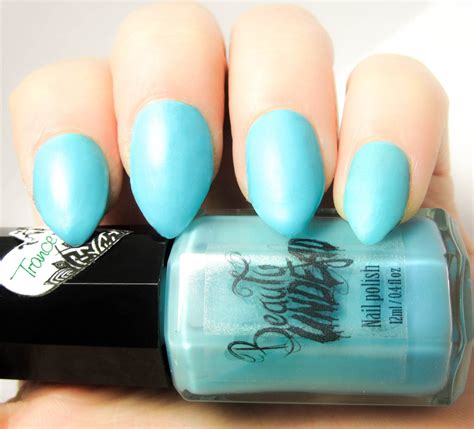 Trance Matte Sky Blue Nail Polish by BeautyUndead on Etsy