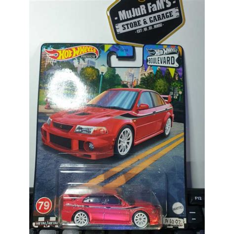 Jual HOT WHEELS PREMIUM MITSUBISHI LANCER EVOLUTION VI BOULEVARD FREE