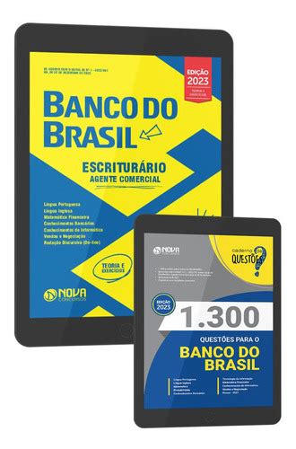 Kit Apostila Banco Do Brasil 2023 Escrituário Questões Parcelamento