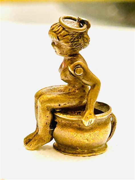 Antique Cigar Cutter Nude Woman On A Chamber Pot Etsy