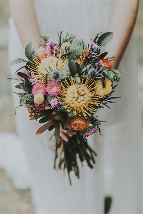 Amazing Australian Native Wedding Bouquets Polka Dot Wedding