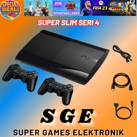 jual ps super slim superslim tb gb game stick segel
