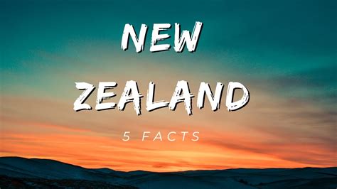 5 Facts About New Zealand Youtube