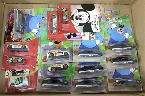 Lot 15 NIP Hot Wheels Cars Mickey Mouse Club