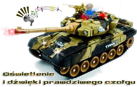 Czo G Rc Big War Tank Du Y Zdalnie Sterowany Ghz Pustynny