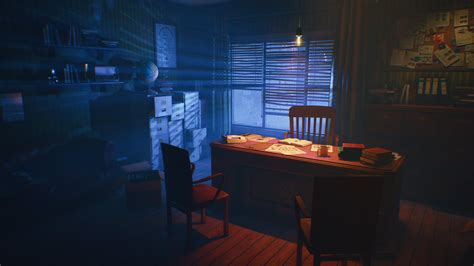 Artstation Somerset Detective Office Ue4 Lighting Study