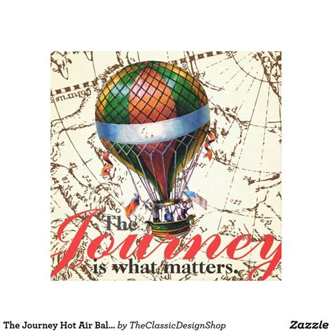The Journey Hot Air Balloon On Zodiac Sky X Canvas Print Https Zazzle The