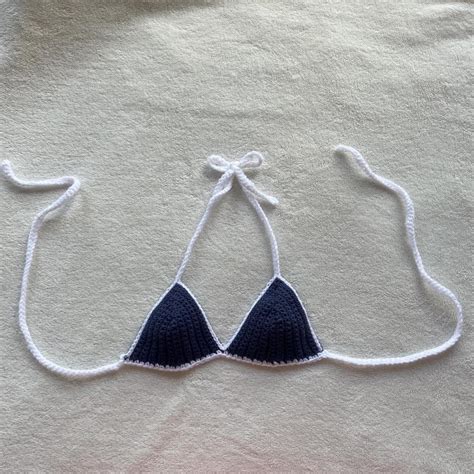 Crochet Bikini Top Handmade By Me Bikini Depop