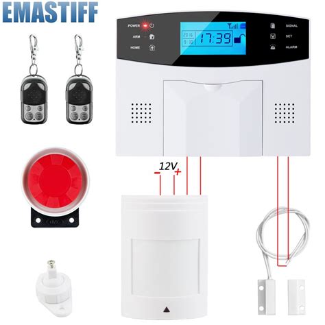 New Wireless Wired GSM Voice Home Security Burglar Alarm System Auto