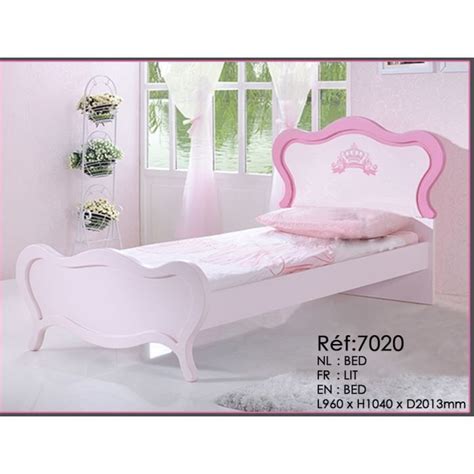 Lit Enfant Pour Fille Princesse Rose Achat Vente Lit Complet Lit