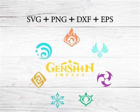 Genshin Impact Element Symbols Lmdolf