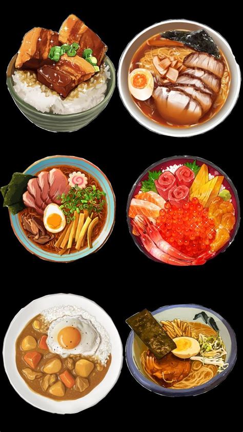 Animated Food 1 In 2025 Food Food Collage Food Illustration Art
