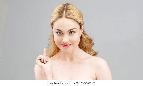 Cosmetology Concept Close Up Portrait Charming Half Naked Stock Photo Shutterstock