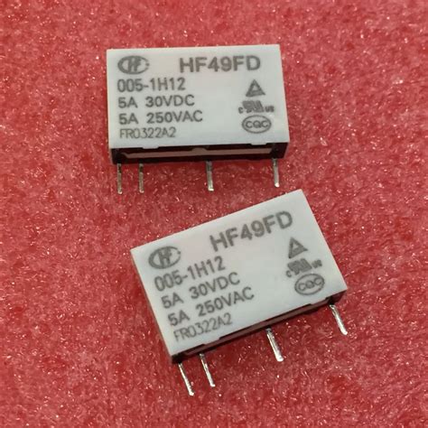 Free Shipping 20pcs Lot New HF Relay HF49FD 005 1H12 HF49FD 005 1H12