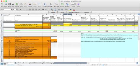 Easy To Use Uk Self Assessment Spreadsheet Excel For Pc Office Etsy