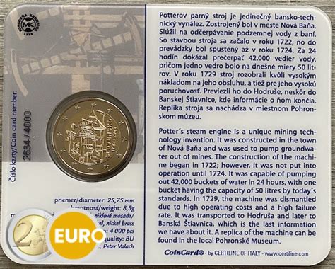 Euro Slowakei Dampfmaschine Stgl Coincard Eurogedenkmunzen De