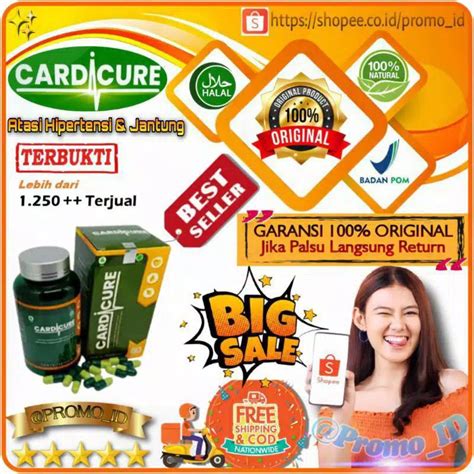 Jual Cardicure Asli 100 Original Obat Hipertensi Tekanan Darah Tinggi