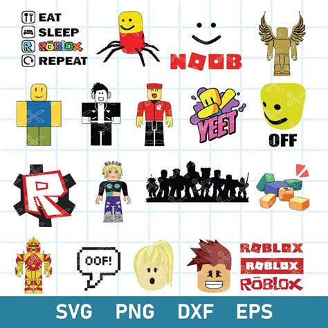 Bundle Roblox Mega Svg, Roblox Svg, Roblox Cartoon Svg, Png, - Inspire