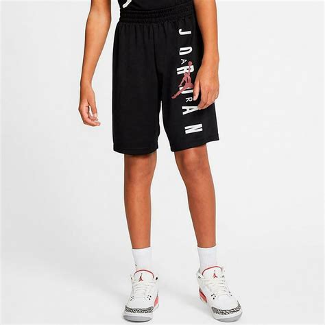 Nike Air Jordan Boys Mesh Black Basketball Shorts Size M