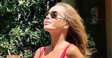 BGT Amanda Holden Wows In Tiny Red Bikini On Instagram Daily Star