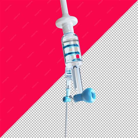 Premium PSD | Cute IV Catheter Isolated Transparent Background PNG PSD