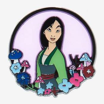 Mulan Stained Glass Hot Topic Princess Flower Window Blind Box Loungefly Disney Pin