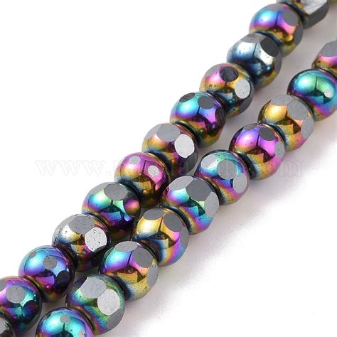 Wholesale Electroplated Non Magnetic Synthetic Hematite Beads