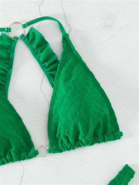 Swim Vcay Ba Ador Bikini Halter Vinculado Con Aro Express Solutions