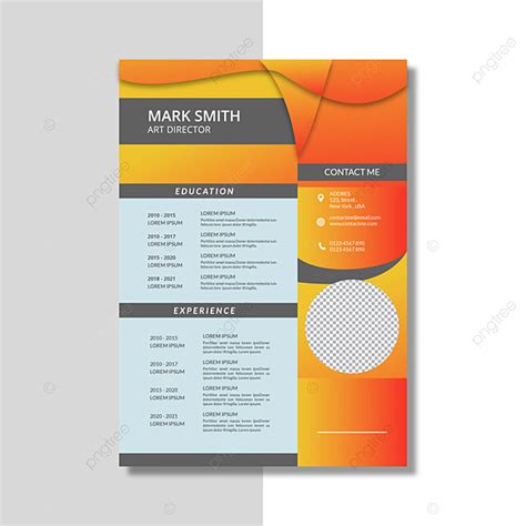 Modern Cv Template Design Template Download on Pngtree