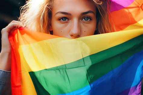 Premium AI Image Tolerance In Full Color A Lesbian S Support For LGBT Rights