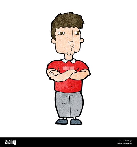 cartoon man with crossed arms Stock Vector Image & Art - Alamy