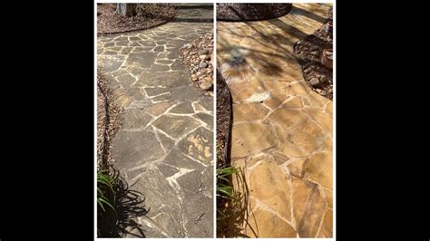 How To Clean Flagstone Youtube