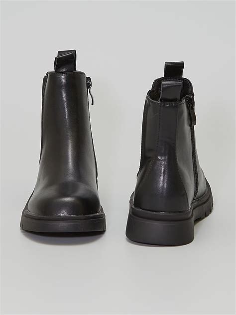 Boots Type Chelsea Noir Kiabi