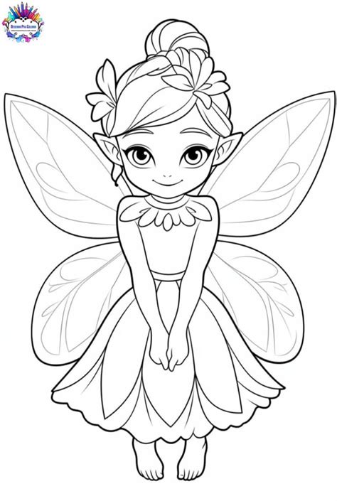 Desenhos de Fada Para Colorir - 90 Imagens Para Imprimir e Pintar