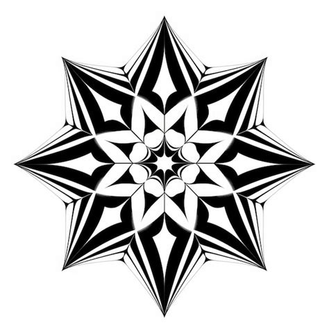 Premium AI Image | Abstract Symmetry A Minimalist Black and White ...