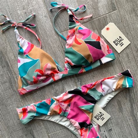 Billabong Swim Billabong Wild Sun Tri Hawaii Bikini Set Poshmark