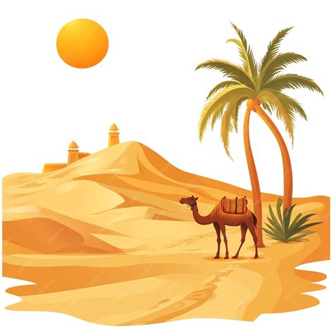 Thar Desert Indian Illustration Premium Ai Generated Image