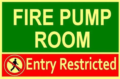 Pump Room Signage