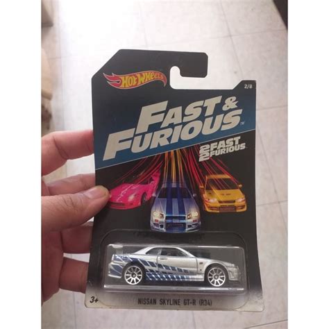 Jual HOT WHEELS FAST N FURIOUS NISSAN SKYLINE GTR R SILVER NOT MINT Shopee Indonesia