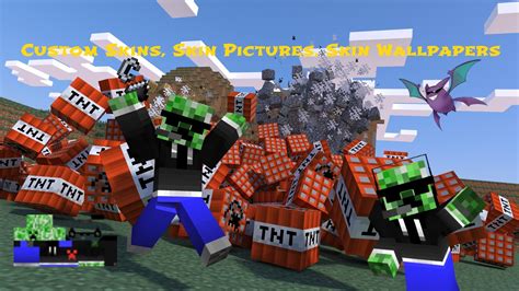 🔥 80 Minecraft Wallpapers With Custom Skins Wallpapersafari