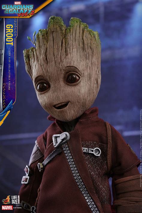 Guardians Of The Galaxy Vol Baby Groot Life Size Figure By Hot Toys The Toyark News