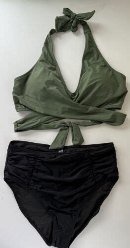 Blooming Jelly Womens Tummy Control Bathing Suits Modest High Waisted Bikini XL EBay