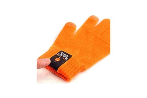 Сенсорные перчатки с гарнитурой Bluetooth р. S оранжевые Dress Cote ...