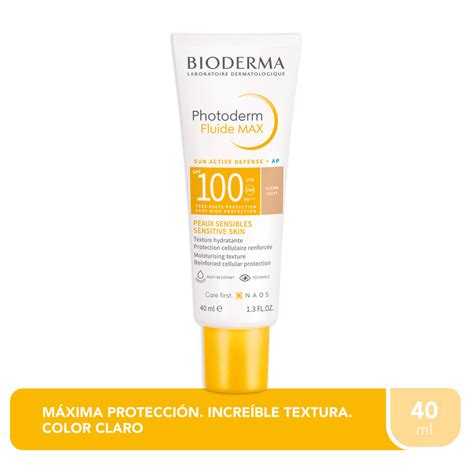 Photoderm Fluide Bioderma Claire Light Spf 100 Tarro X 40ml Los