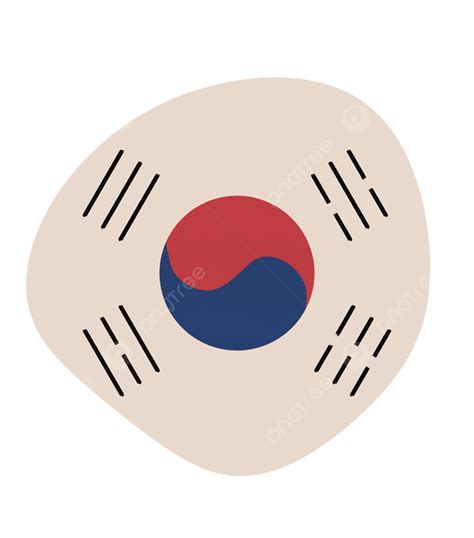 South Korean Flag South Korea Korean Flag PNG Transparent Clipart