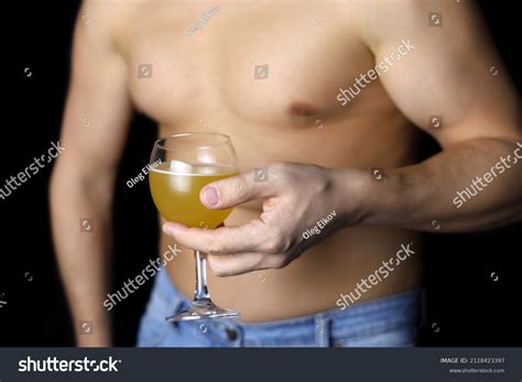Muscular Man Naked Torso Standing Glass Stock Photo Shutterstock