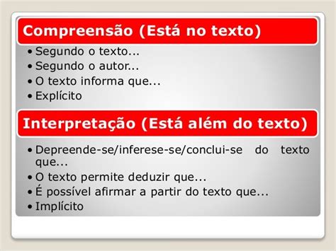 Compreensao E Interpretação De Texto - Compreensão e Interpretação de Textos