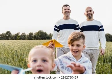 Gay Male Couple Having Fun Sons Stock Photo Shutterstock