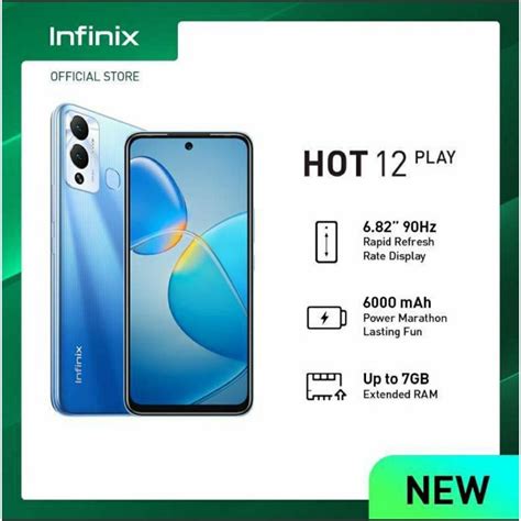Jual infinix hot 12 play nfc ram 4gb 64gb 4/64 garansi resmi infinix ...