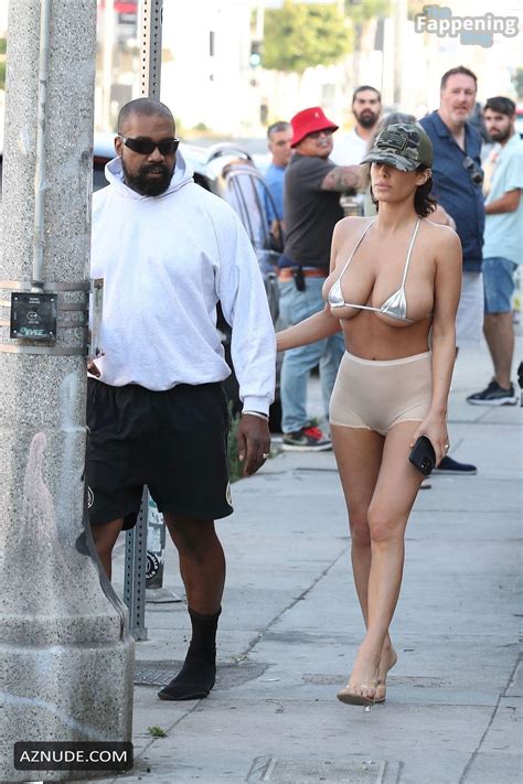 Bianca Censori Sexy Seen With Kanye West Flaunting Her Huge Boobs And Hot Legs At Bludso S Bbq